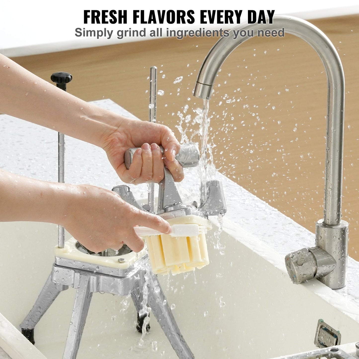 Commercial Vegetable Fruit Chopper 1/4' Blade Heavy Duty Professional Food Dicer Kattex French Fry Cutter Onion Slicer Stainless Steel For Tomato Peppers Potato Mushroom