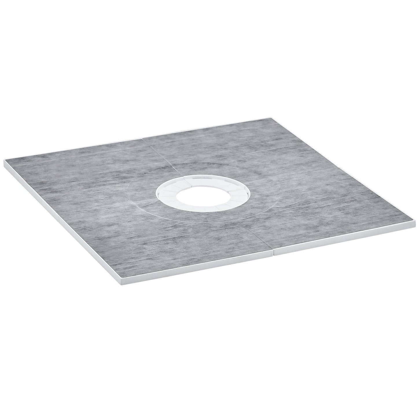 Shower Curb Kit, 36x36 Shower Pan Kit With 6.3 Central Drain, Lightweight EPS Shower Installation Kits With 2 Waterproof Cloths, Shower Pan Slope Sticks Fit For Bathroom