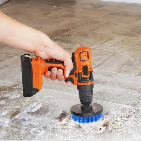 3Pcs Drill Brush Power Scrubber Cleaning Brush For Car