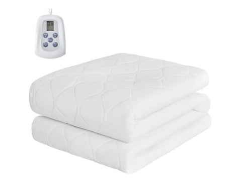 Heating Mattress King Size 80 X 78 Inches Ultra Wide Dual Controller Electric Heater, 12 Heating Settings, Automatic Shutdown Within 12 Hours