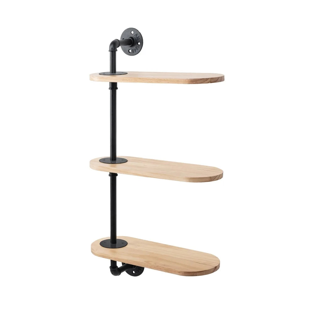 Three-Tier Swivel Wall Plant Shelf – Indoor Rotating Space-Saving Plant Stand, Staggered Shelves Hold 15 lbs Each