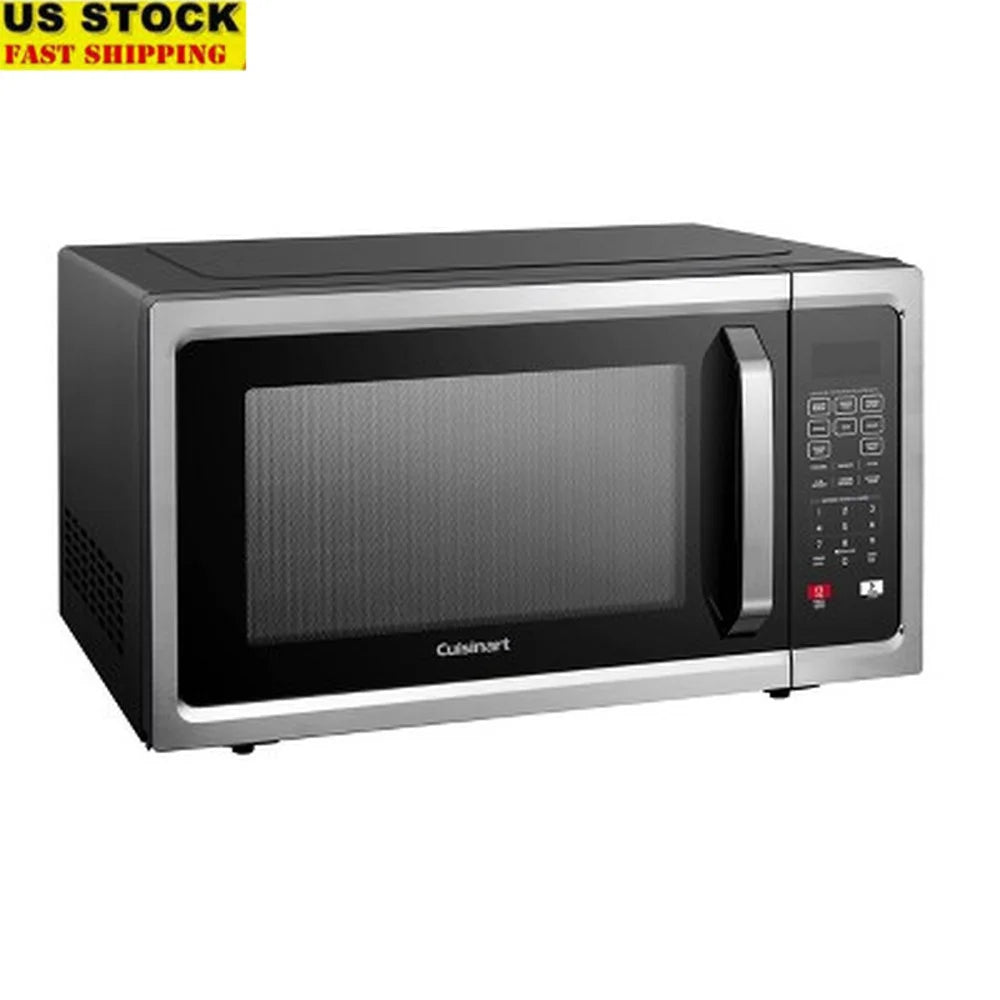 1.6 Cu Ft 1100 Watt Microwave Oven Countertop with Child Lock Sensor Cook Digital Display 11 Programs Auto Defrost Turntable