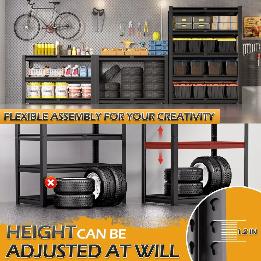 Heavy Duty 5-Tier Metal Wire Shelving Unit – Adjustable Free-Standing Storage Rack, 2750 lbs Capacity