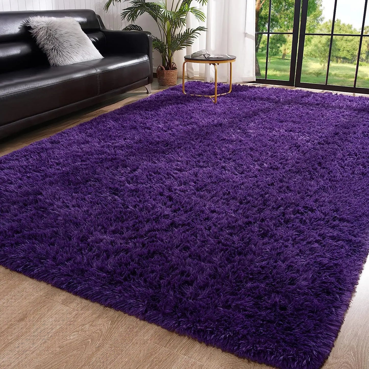 Fluffy Area Rug – Soft Fuzzy Carpet for Bedroom, Living Room & Kids Room