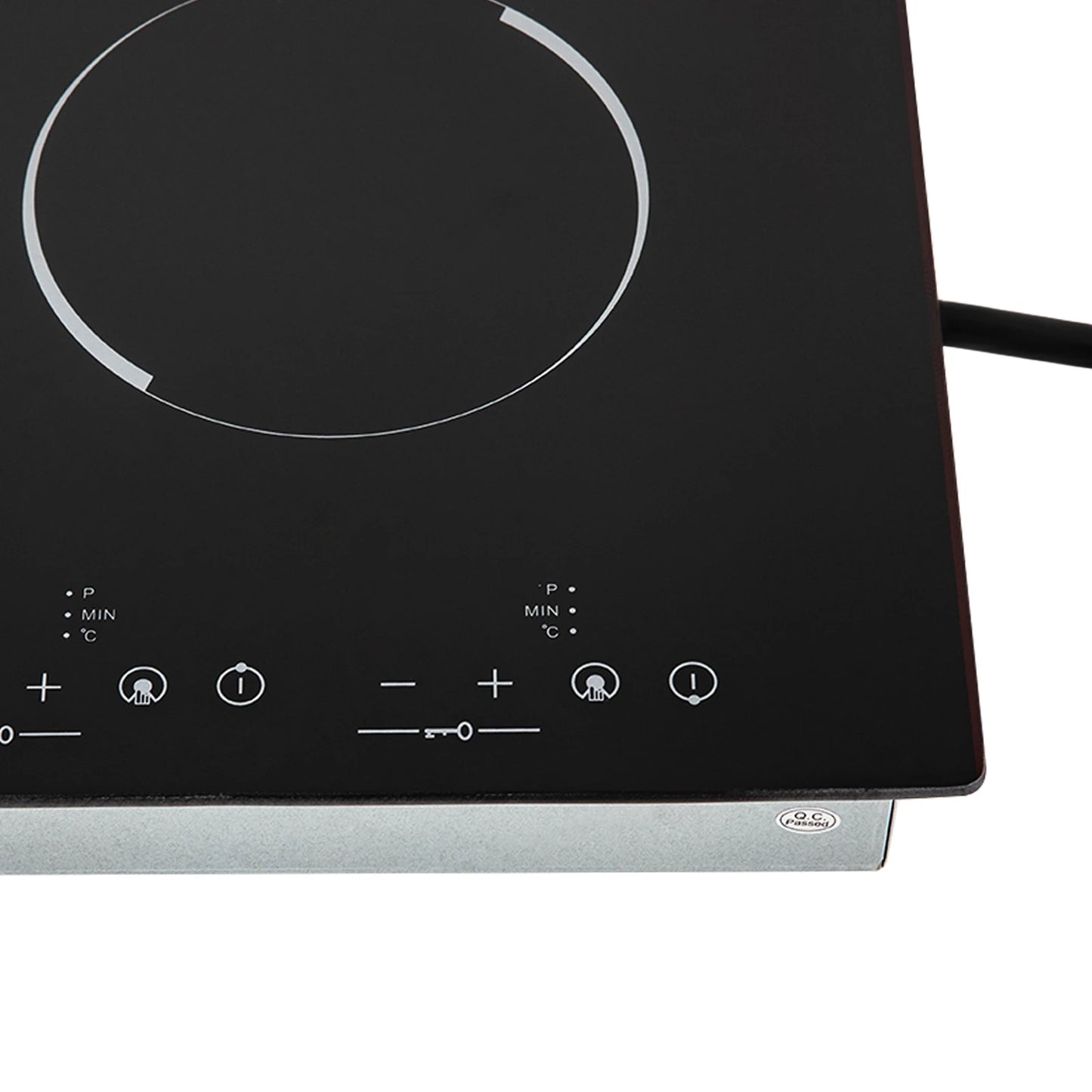 4-Burner Electric Cooktop, 110V Built-in Ceramic Stove Top with Touch Control – 3000W, 9 Heating Levels