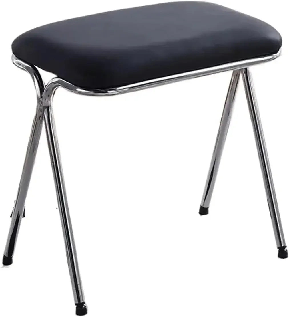 Square Dining Stool – Portable Kitchen Chair, Stackable Bench for Dining, Dressing, or Room Furniture