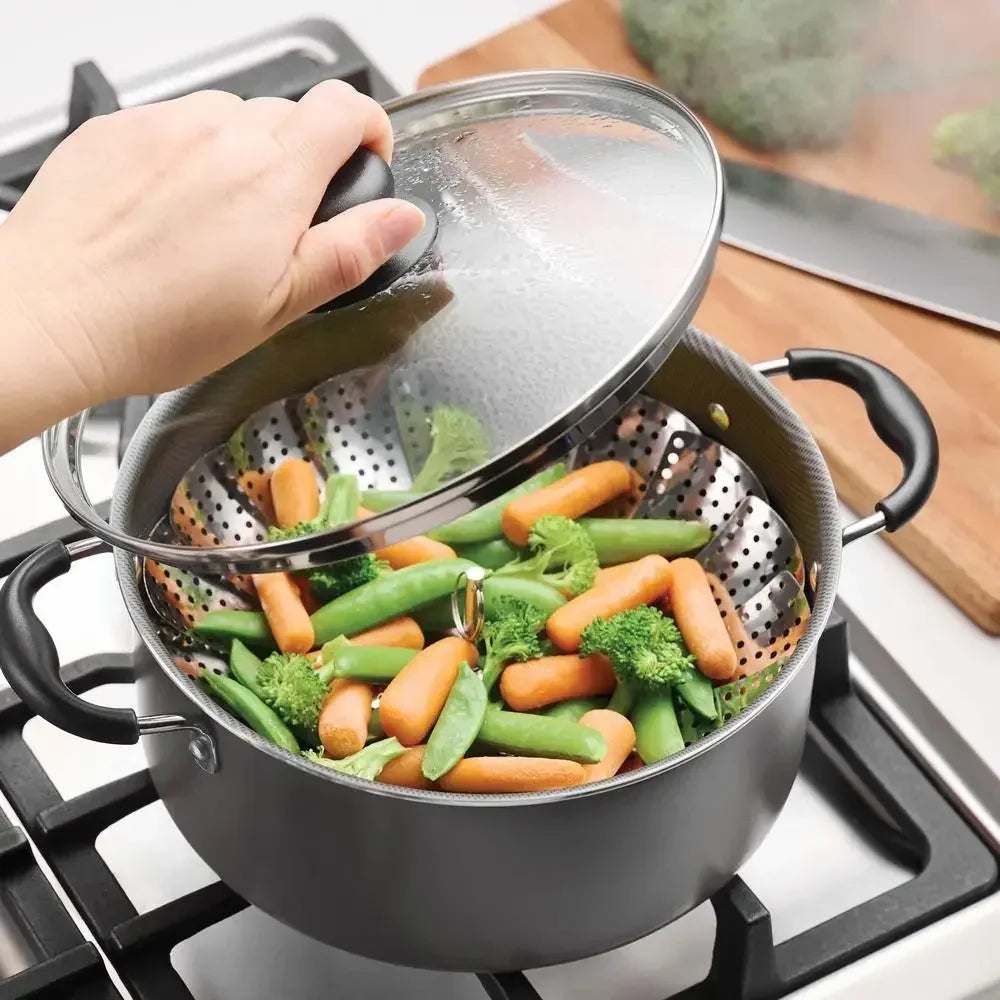 22-Piece Nonstick Aluminum Cookware Set – Complete Pots & Pans with Lids and Kitchen Utensils