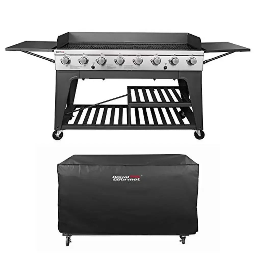 Royal Gourmet 8-Burner Propane Gas BBQ Grill – Large Outdoor Cooking Station