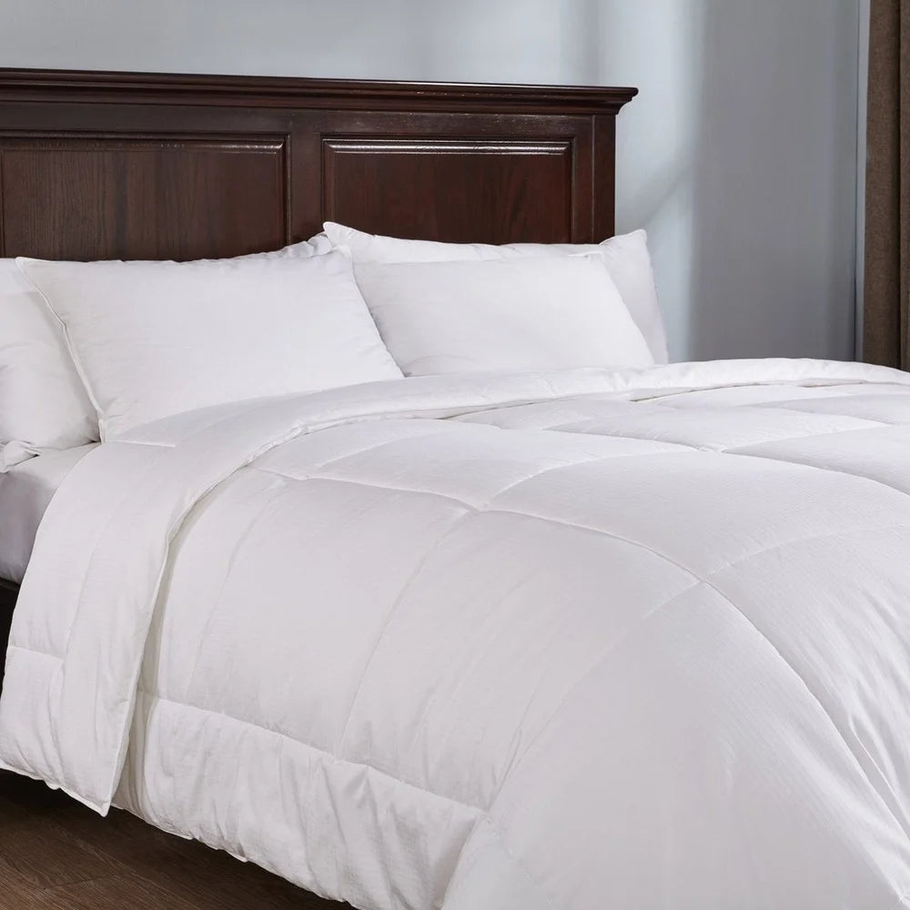 400-Thread Count Down Alternative Comforter – Twin Size Hypoallergenic Duvet Insert, Soft Cotton Fabric, All-Season Use