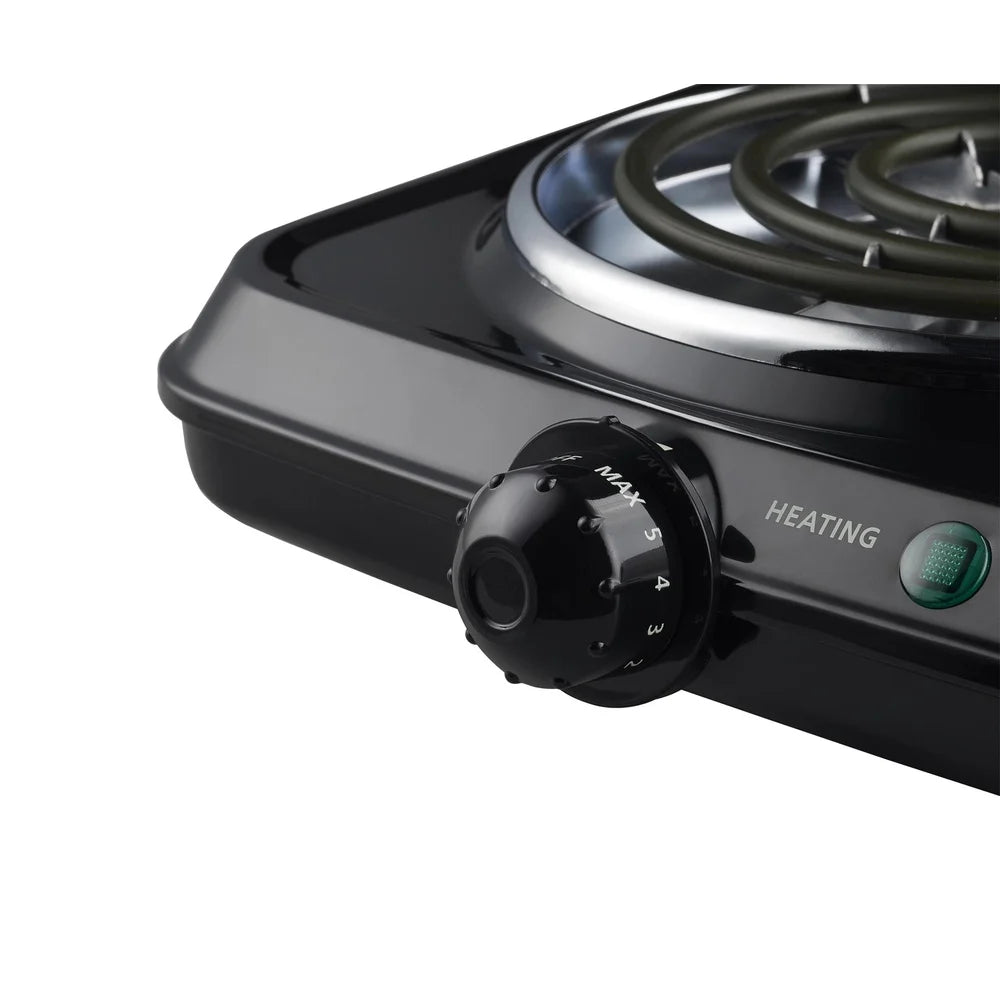Portable Double Burner Hot Plate – 1800W Electric Stove, Adjustable Temperature