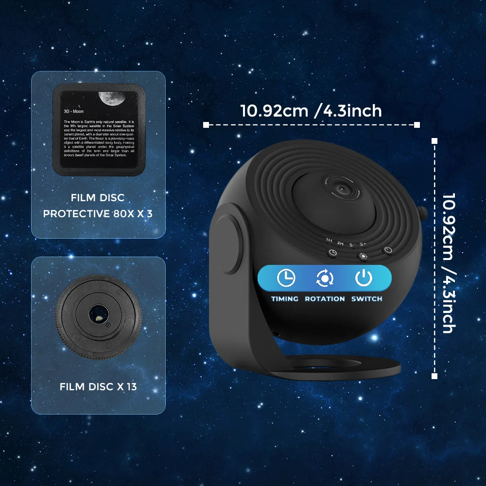Star Projector – 13-in-1 Galaxy Planetarium with 360° Rotation, HD Image & Timerstar projector, galaxy projector, planetarium projector, bedroom night light, kids room decor, Christmas decor, birthday gift, 360 rotation pr