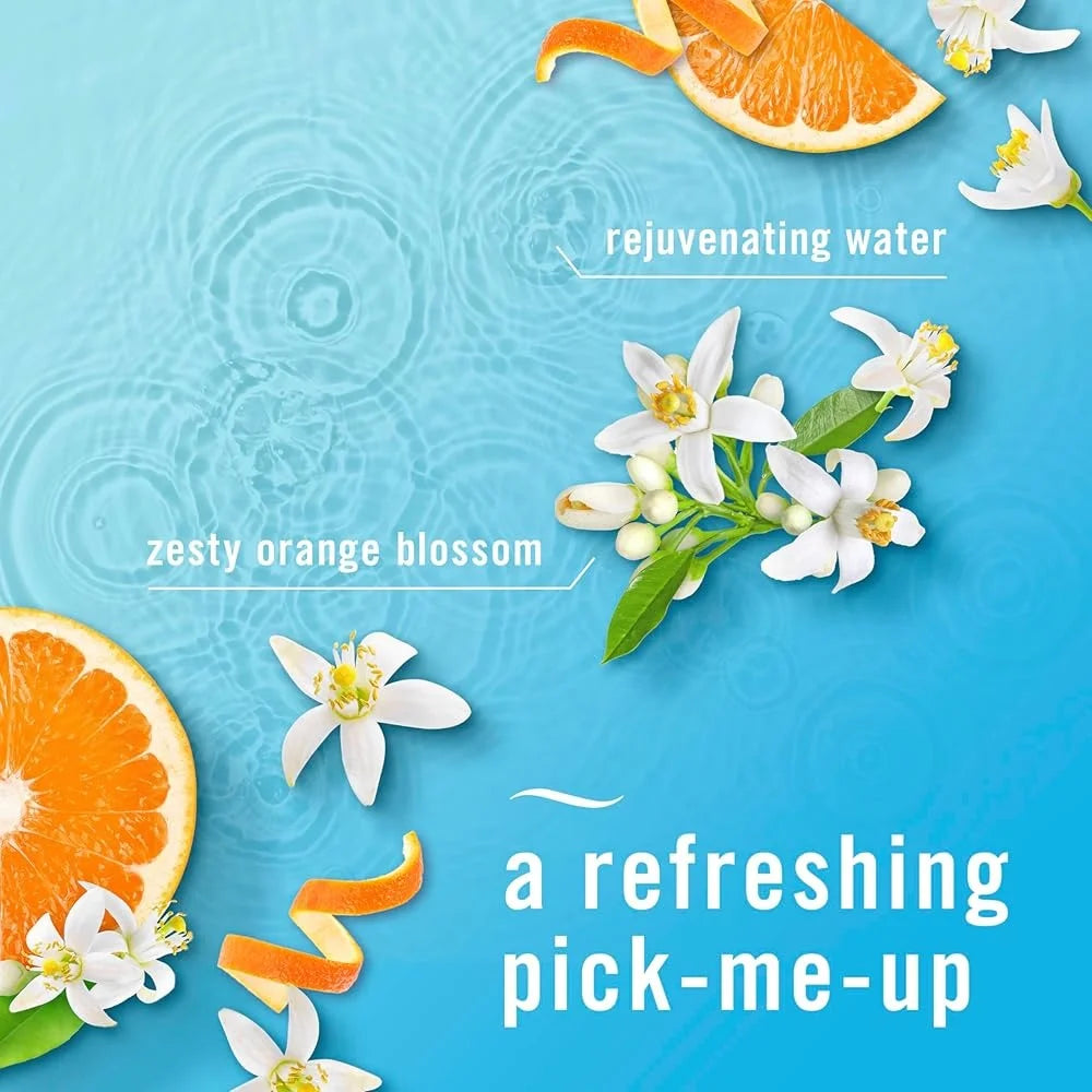 Plug-In Air Freshener – Odor-Fighting Wax, Zesty Orange Blossom Scent, Lasts 45 Days