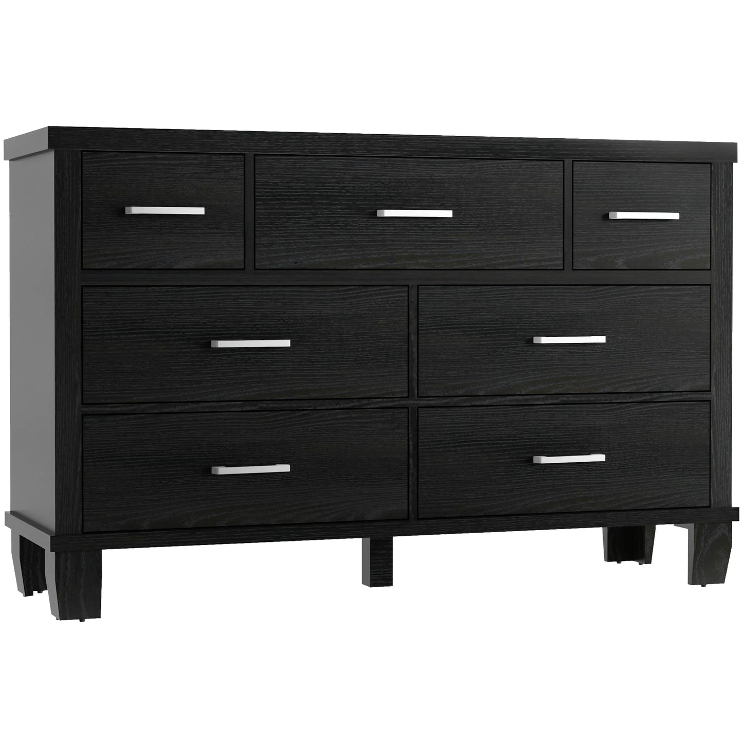 Vintage 7 Drawer Wooden Dresser – Bedroom & Living Room Storage