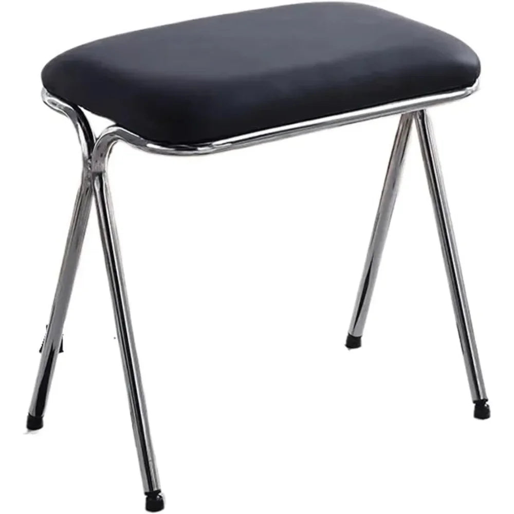 Square Dining Stool – Portable Kitchen Chair, Stackable Bench for Dining, Dressing, or Room Furniture