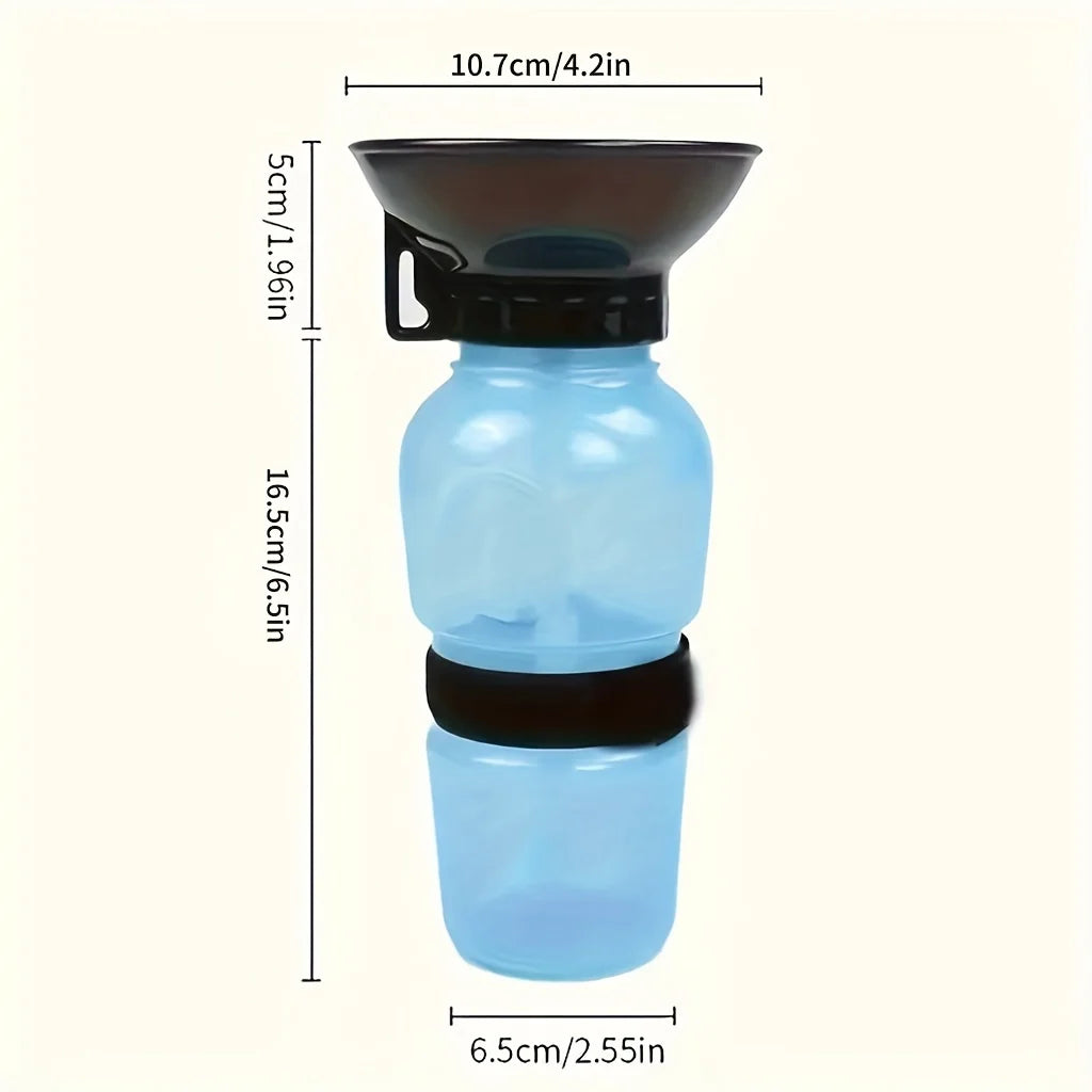 Portable Dog Water Bottle – Travel Pet Water Dispenser with Bowl for Dogs & Cats