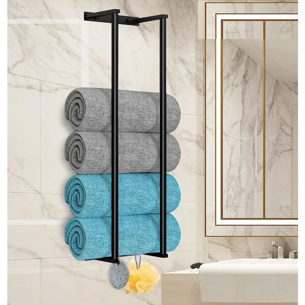 Mounted To-wel Storage Rack β StainlesWalls Steel Bathroom Organizer for Rolled Towelstowel rack, wall mounted rack, bathroom organizer, rolled towel holder, stainless steel rack