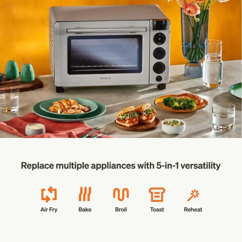 Tovala Smart Oven – 5-in-1 Countertop Convection Oven with Steam, Bake, Toast, Reheat & Broil