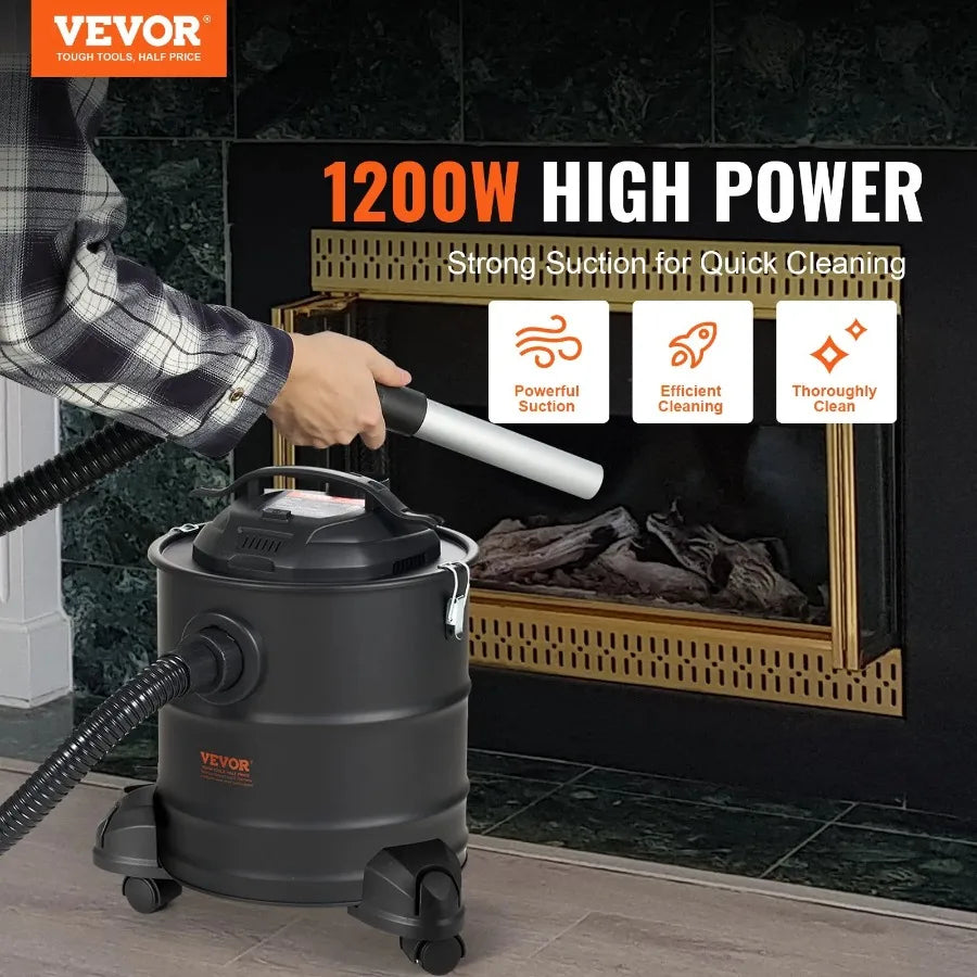 VEVOR 5-Gallon Ash Vacuum Cleaner – 1200W Powerful Fireplace & Pellet Stove CleanerVEVOR ash vacuum, 5 gallon ash cleaner, 1200W ash vacuum, fireplace ash vacuum, pellet stove vacuum, wood stove ash cleaner, durable ash vac
