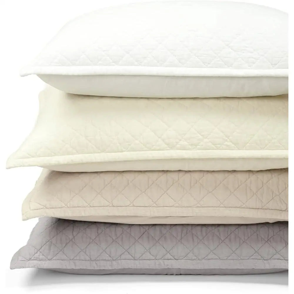 Belgian Flax Linen Cotton Blend Quilt Set – 3-Piece Lightweight & Prewashed
