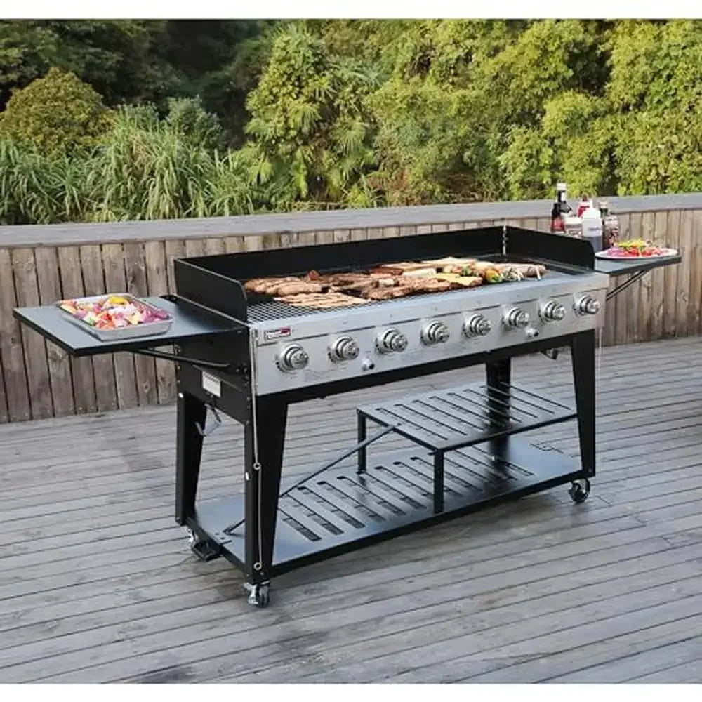 Royal Gourmet 8-Burner Propane Gas BBQ Grill – Large Outdoor Cooking Station