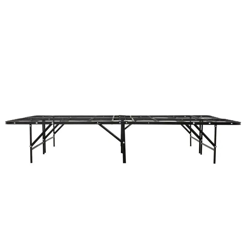 King Size Metal Bed Frame, Black, Durable Mattress Foundation Base