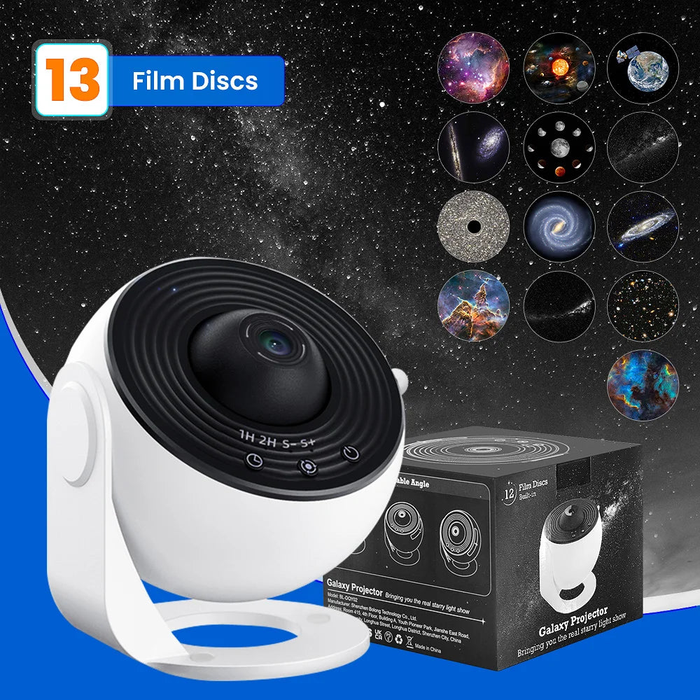 Star Projector – 13-in-1 Galaxy Planetarium with 360° Rotation, HD Image & Timerstar projector, galaxy projector, planetarium projector, bedroom night light, kids room decor, Christmas decor, birthday gift, 360 rotation pr