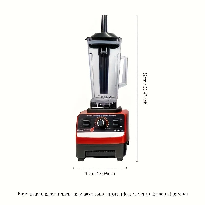Red Multifunctional RV Blender – 110V-130V, Durable & Powerful for Ice, Grains & More
