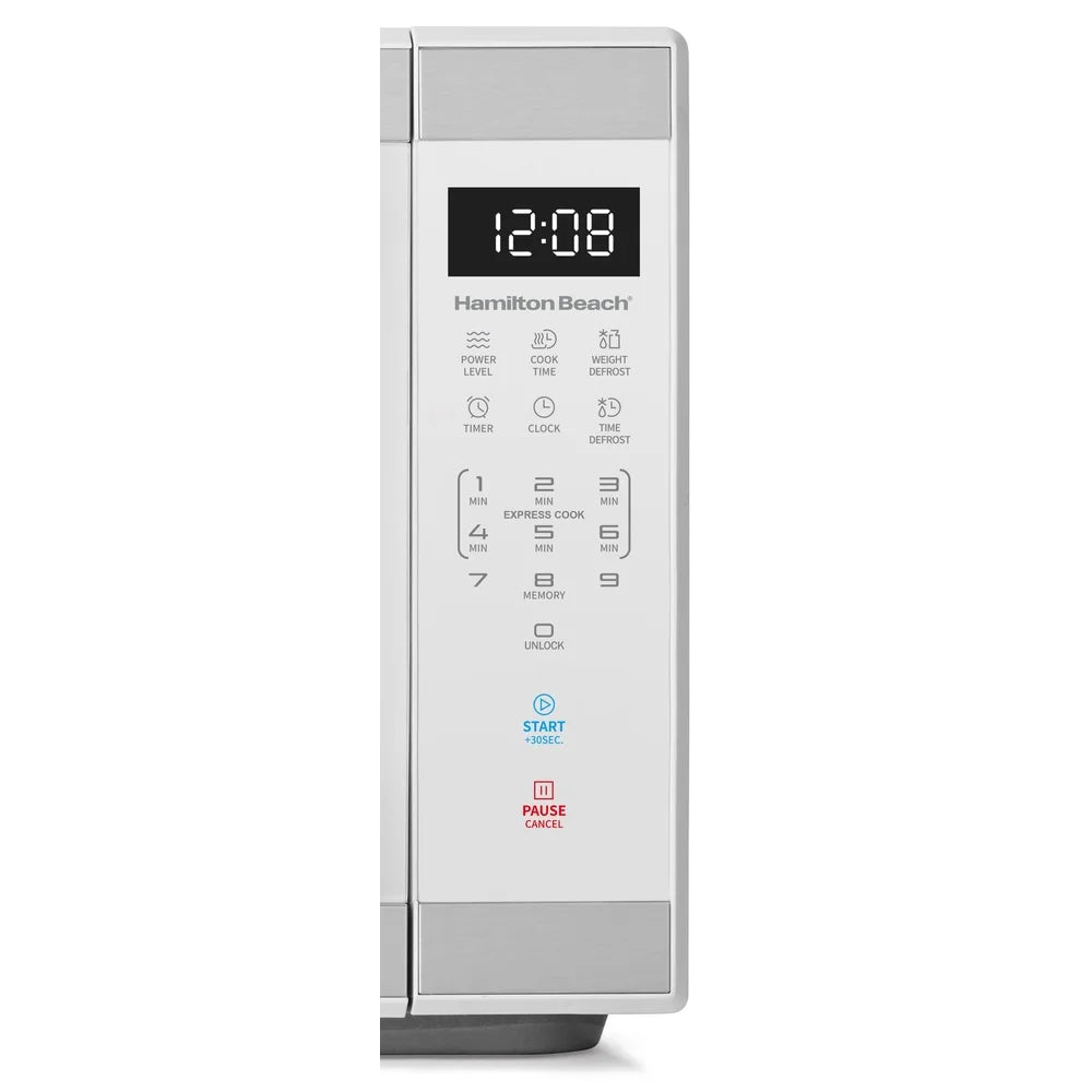 1.1 Cu Ft Countertop Microwave Oven – 1000W with Digital Display, Touchpad & Child Safety Lock