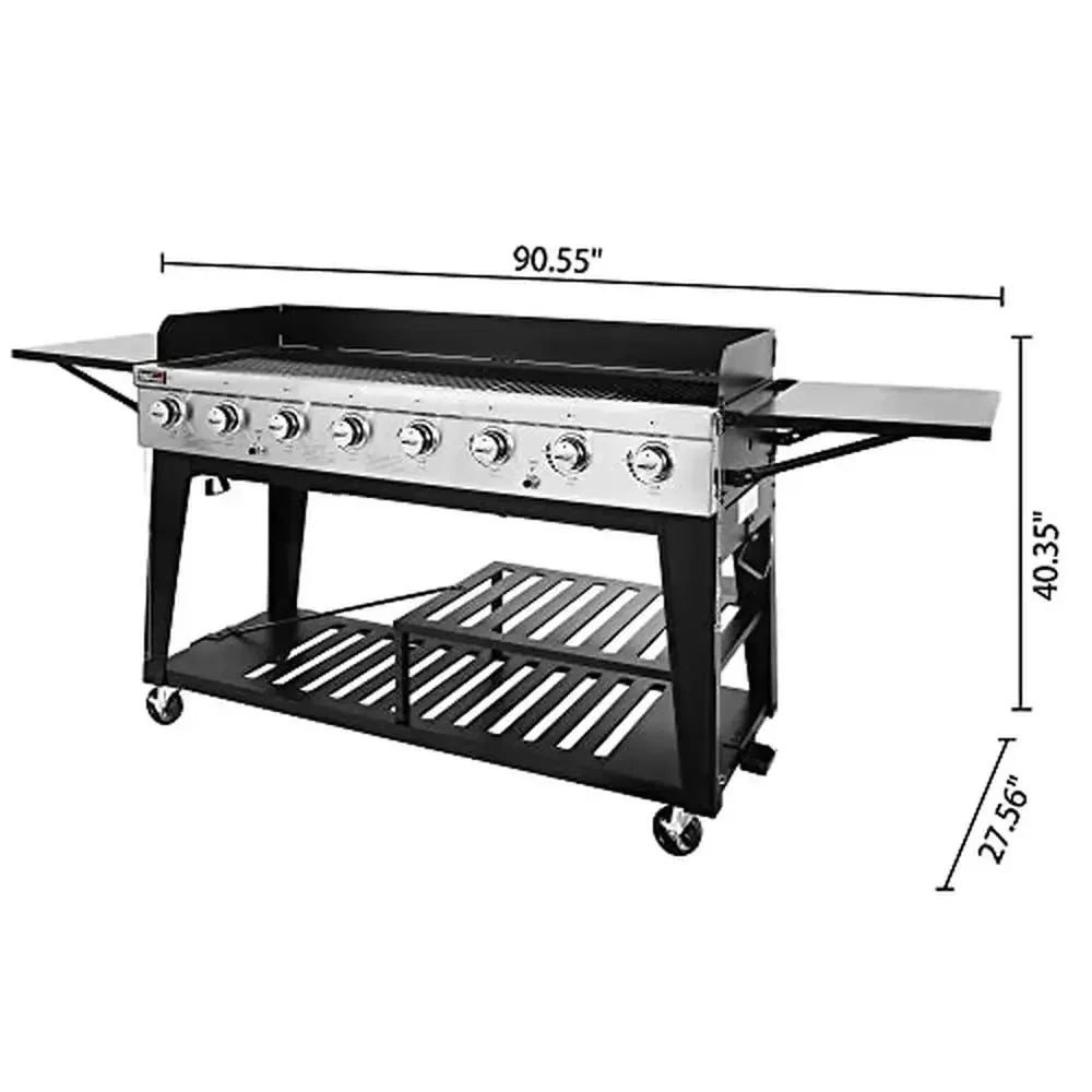Royal Gourmet 8-Burner Propane Gas BBQ Grill – Large Outdoor Cooking Station