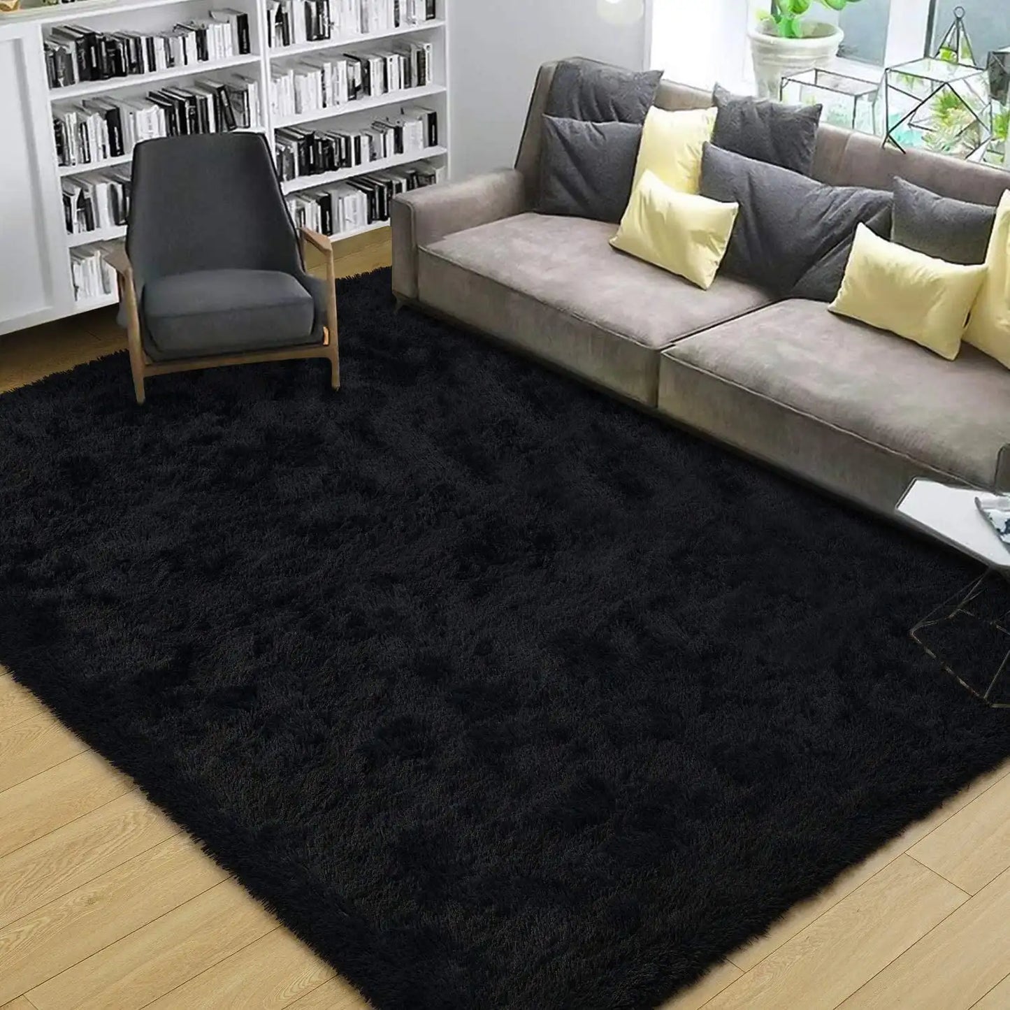 Fluffy Area Rug – Soft Fuzzy Carpet for Bedroom, Living Room & Kids Room