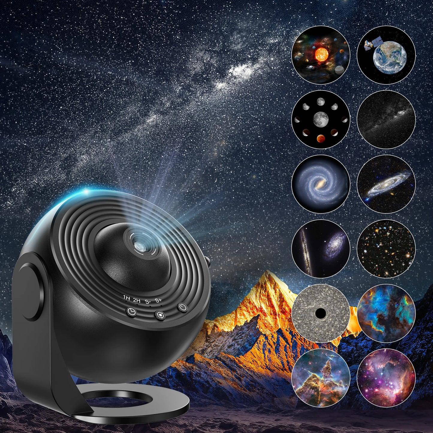 Star Projector – 13-in-1 Galaxy Planetarium with 360° Rotation, HD Image & Timerstar projector, galaxy projector, planetarium projector, bedroom night light, kids room decor, Christmas decor, birthday gift, 360 rotation pr