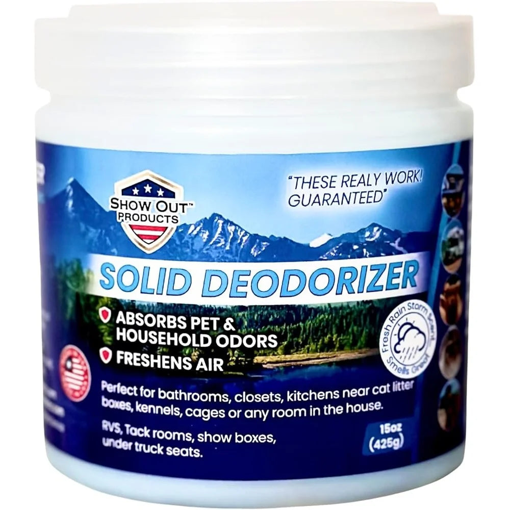Solid Air Freshener & Deodorizer – Long-Lasting Pet Odor Eliminator, Fresh Scent for Home, Bathroom, Closet & RV (Up to 90 Days)