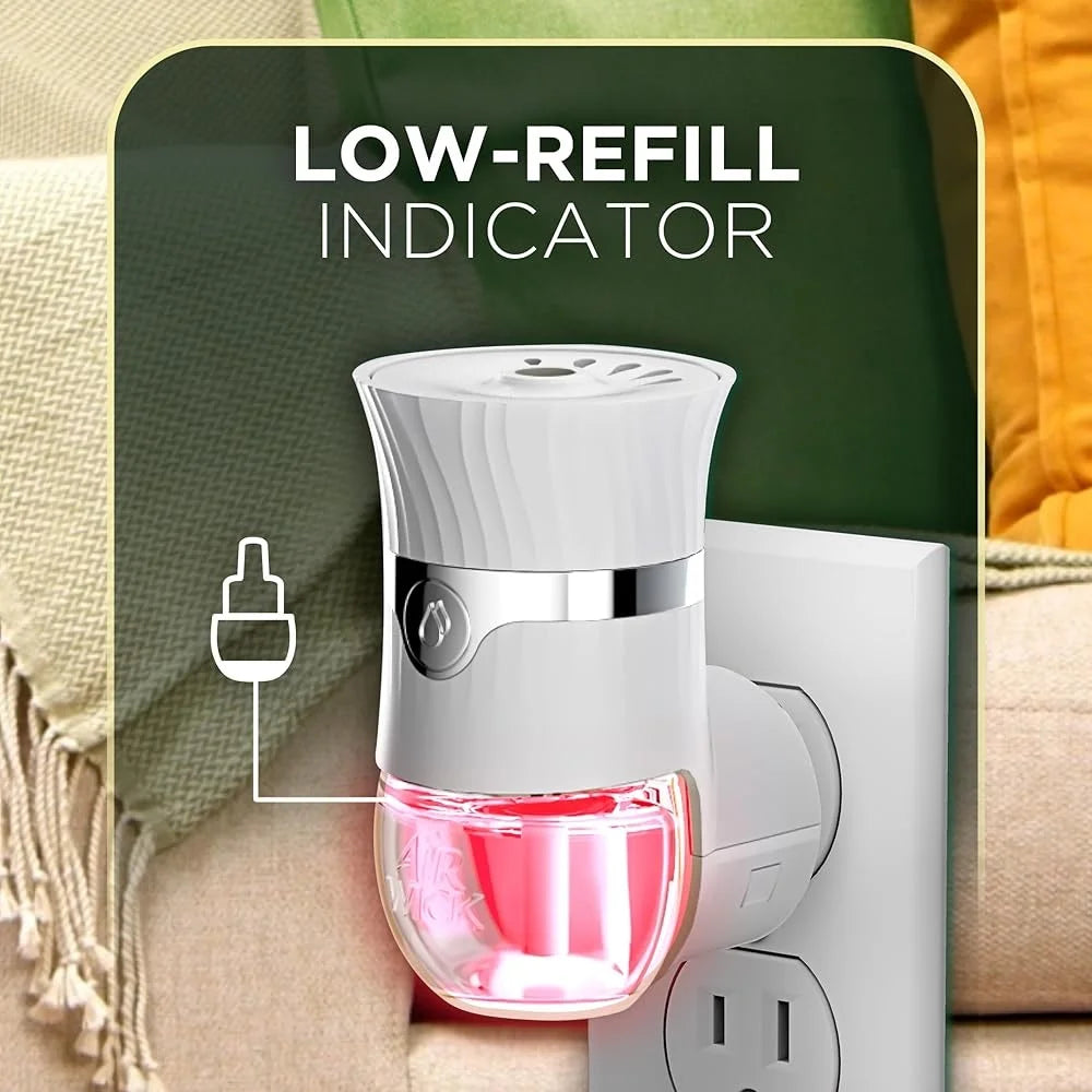 Advanced Plug-In Scented Oil Warmer – Home Air Freshener, Adjustable Settings, 4-Pack with Fragrance Boost & Refill Indicator