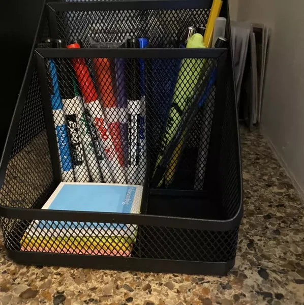 Mesh Medium Desktop Organizer Black