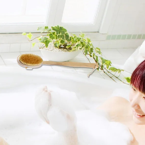Bath Brush Shower Body Back Scrubber With Long