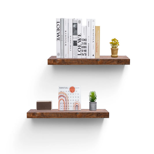 Floating Shelves  31.5 Wall Mounted Wood Shelves For Bathroom, Bedroom, Living Room, Kitchen, Hanging Shelf For Books Storage Decor With Invisible Brackets, Maple