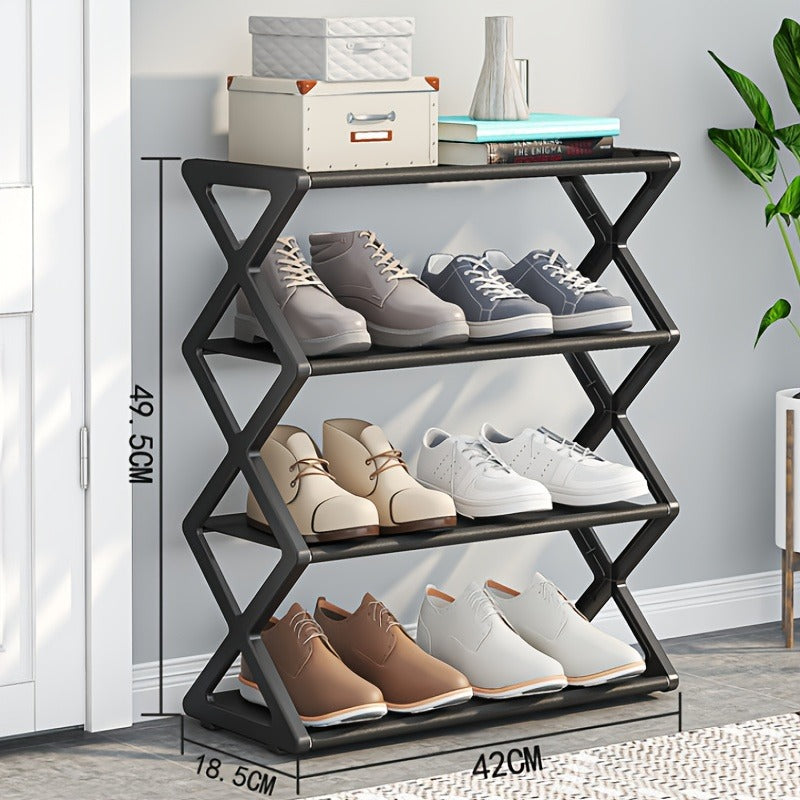 💡 HearthSpace™ 4-Layer Slim Shoe Rack – Modern Entryway Storage