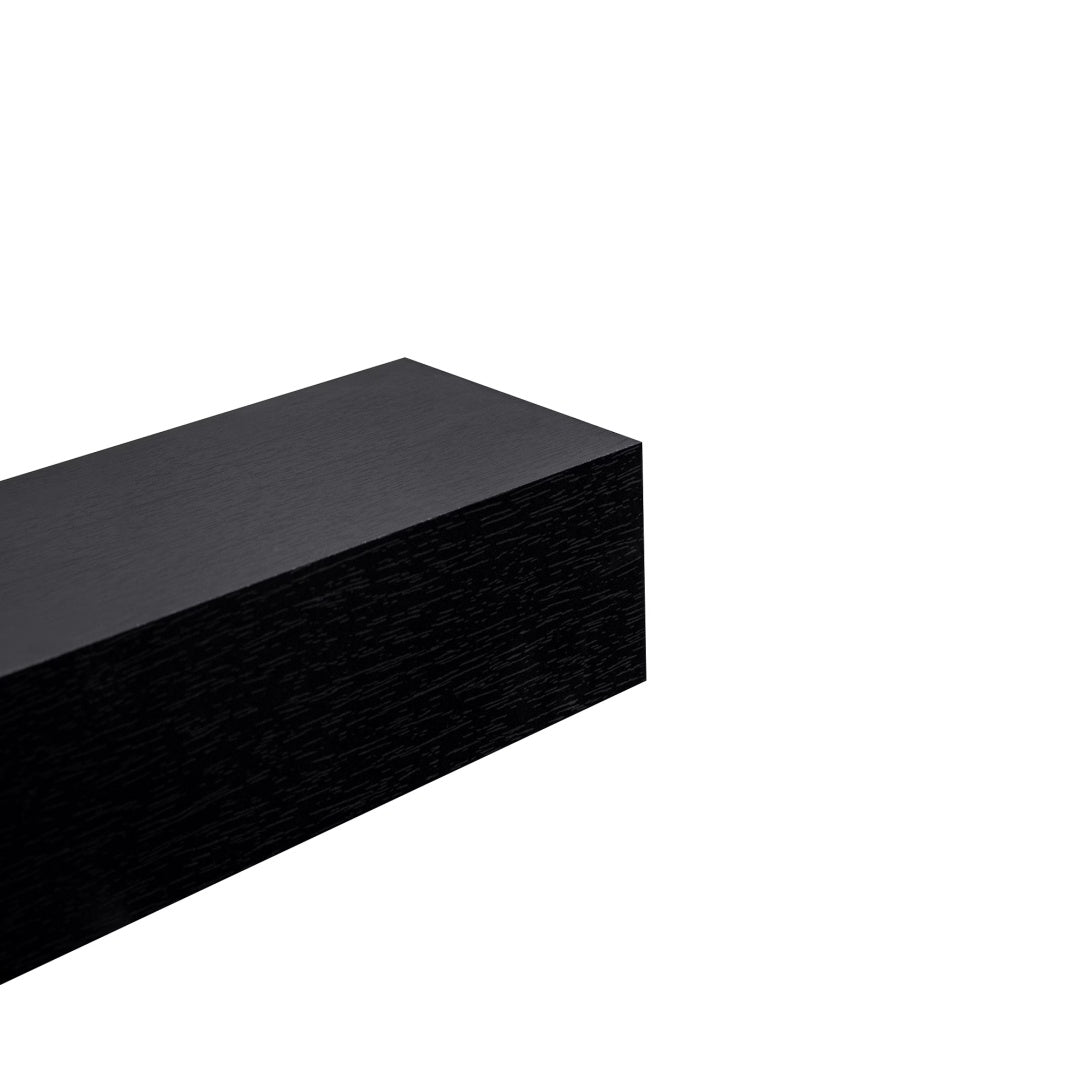 Floating Shelves  18.11 Wall Mounted Wood Shelves For Bathroom, Bedroom, Living Room, Kitchen, Hanging Shelf For Books Storage Decor With Invisible Brackets, Black