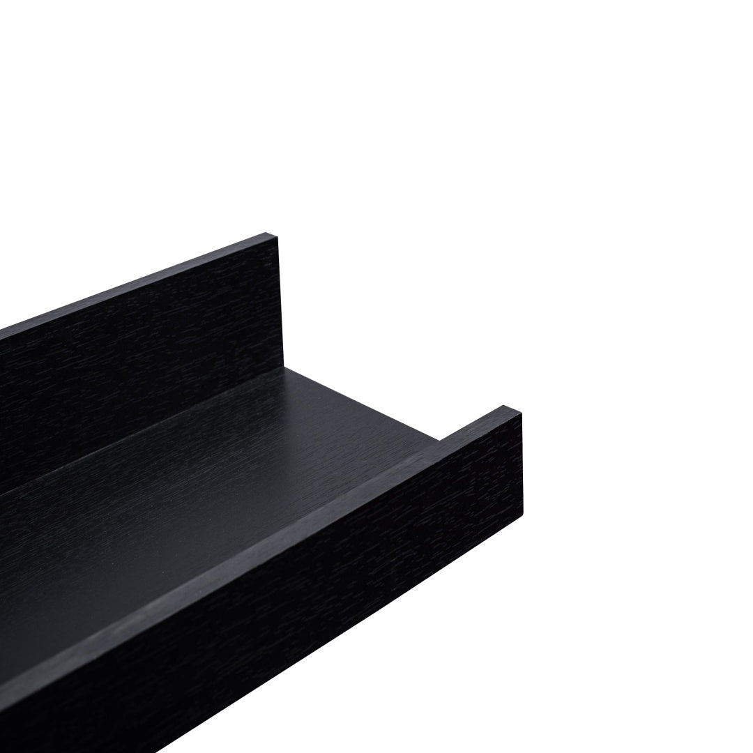 Floating Shelves  15.7 Wall Mounted Wood Shelves For Bathroom, Bedroom, Living Room, Kitchen, Hanging Shelf For Books  Storage  Decor With Invisible Brackets, Black