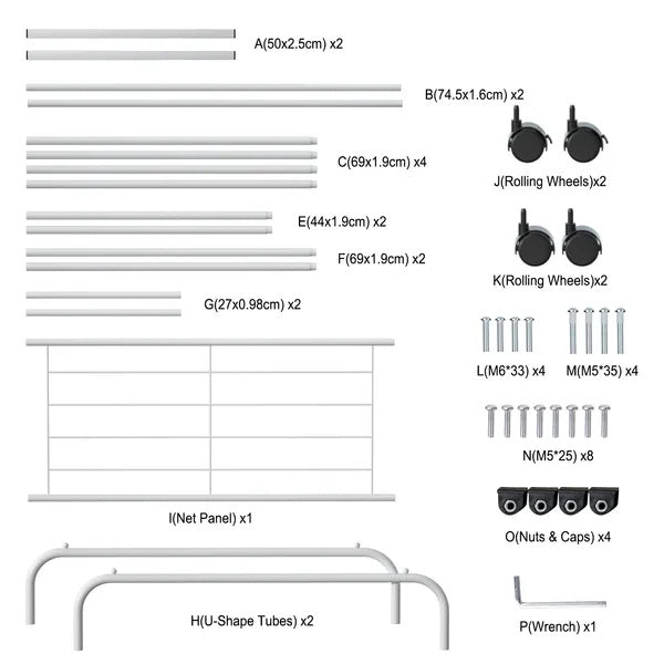 Garment Hanging Rack Clothing Hanging Rail Pillow Shoe Display Organizer Stand Rolling Wheel Clothes Organizer