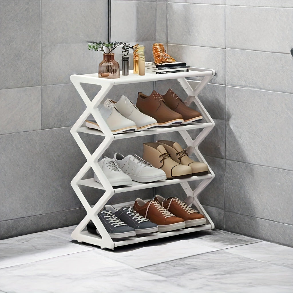 💡 HearthSpace™ 4-Layer Slim Shoe Rack – Modern Entryway Storage
