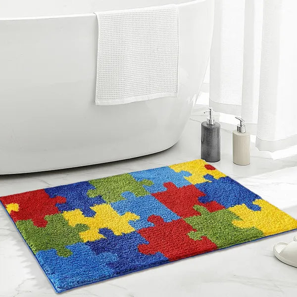 Luxury Non-Slip Plush Bathroom Rug 20x32 | Soft Absorbent Washable Bath Mat