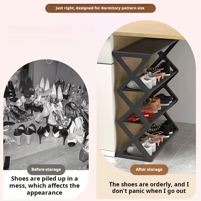 💡 HearthSpace™ 4-Layer Slim Shoe Rack – Modern Entryway Storage