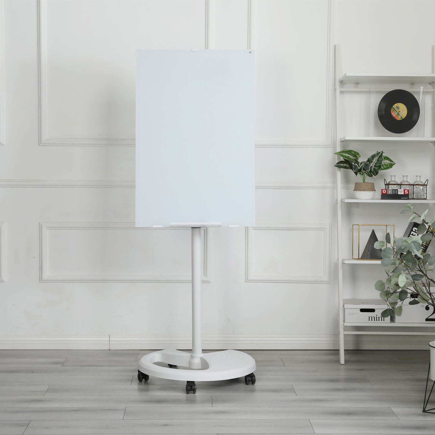 Removable Adjustable Height Tempered Glass Whiteboard, Magnetic Dry Erase Whiteboard, 36' X 24', Home School Supplies Or Home Office Decor Includes 2 Magnets 2 Markers 1 Eraser