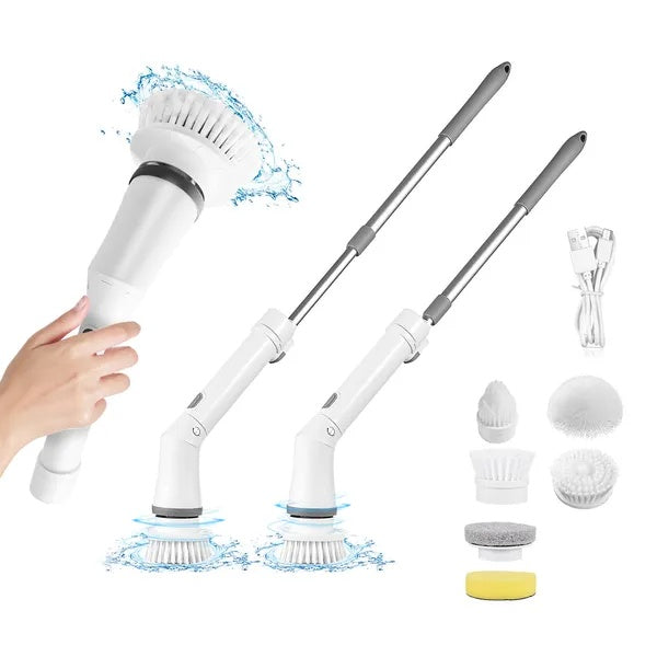 PowerClean™ Electric Spin Scrubber – Cordless Deep Cleaning Brush (6 Heads)