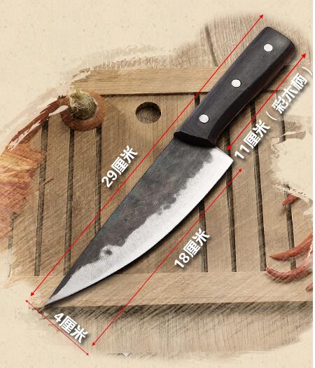 Hand Forged Kitchen Knife Meat Fish Fruit Vegetable Chef