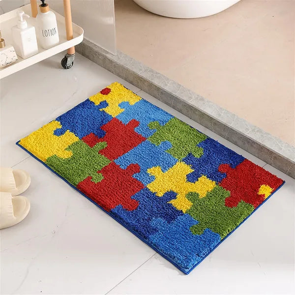 Luxury Non-Slip Plush Bathroom Rug 20x32 | Soft Absorbent Washable Bath Mat