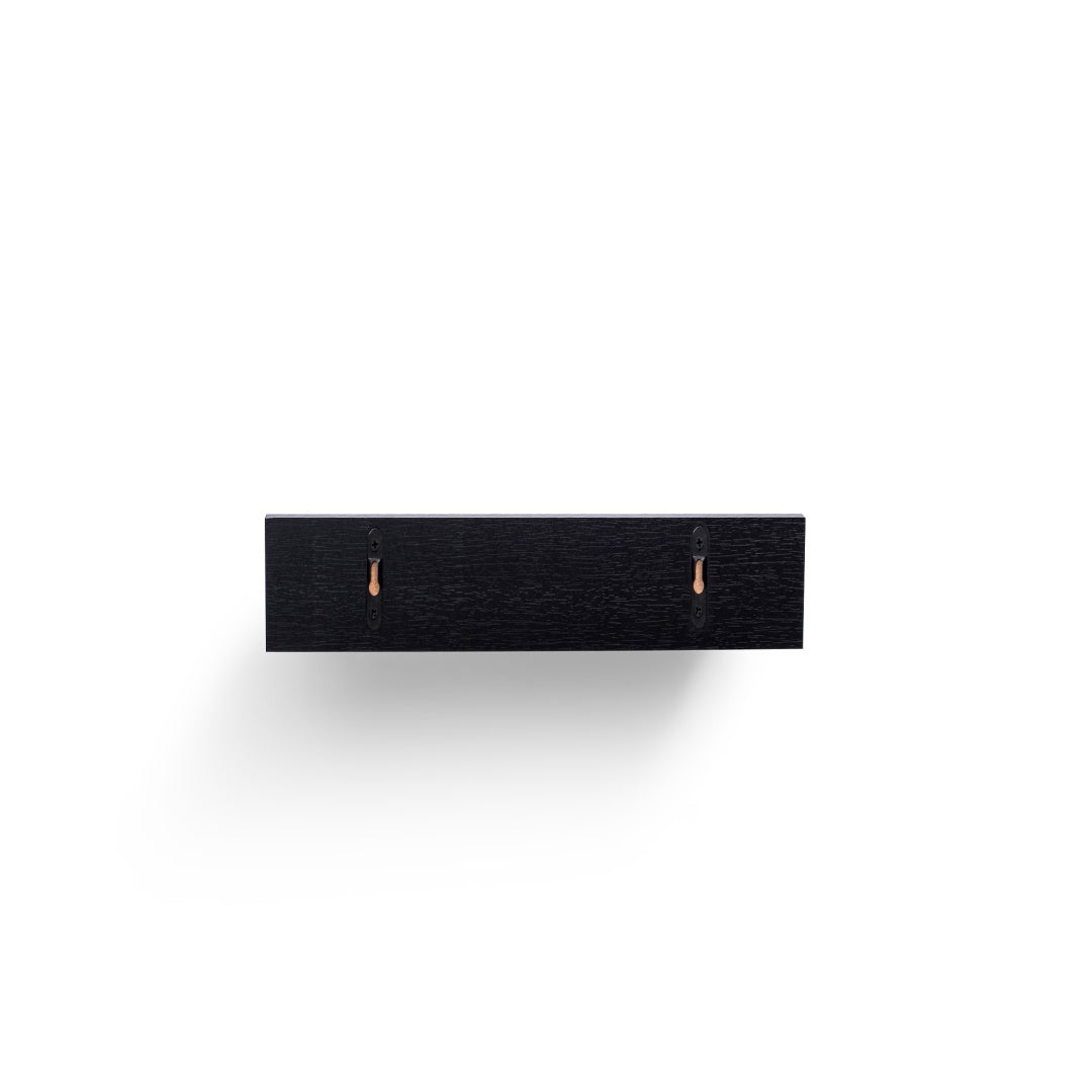Floating Shelves  15.7 Wall Mounted Wood Shelves For Bathroom, Bedroom, Living Room, Kitchen, Hanging Shelf For Books  Storage  Decor With Invisible Brackets, Black