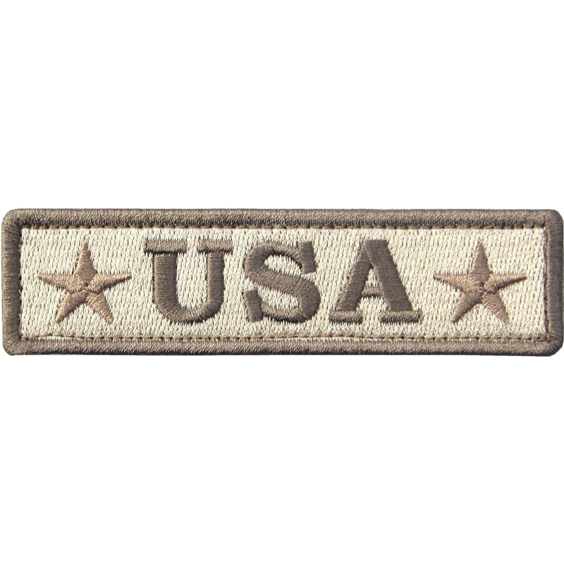 4 Pieces Embroidered USA Tactical Morale Fastener Hook&Loop Patch