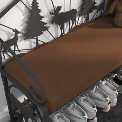 Shoe Rack Bench For Entryway, Industrial Bench, Rustic Shoe Rack For Small Spaces, Upholstered Entryway Bench, Multipurpose Entryway